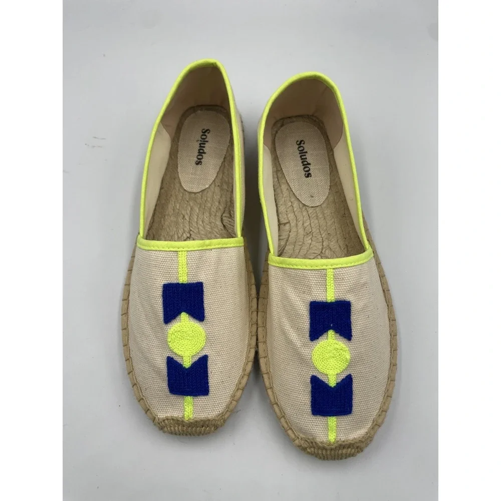 Soludos Original Espadrille Womens‎ US 9-9.5 Molyan Blue Slip On Comfort Shoes